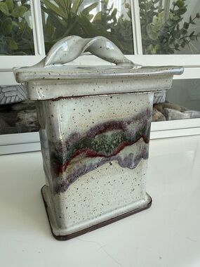 Studio Art Pottery lidded box